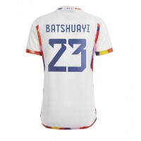 Camisa de Futebol Bélgica Michy Batshuayi #23 Equipamento Secundário Mundo 2022 Manga Curta